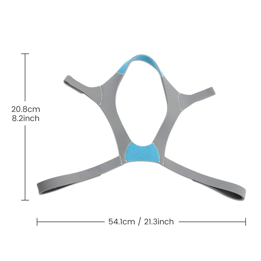 AirFit F20/F30/F30i/F40 CPAP Headgear Strap with 2 Clips Adjustable Elastic Headband Strap Designed for a Secure Comfortable Fit - Image 6